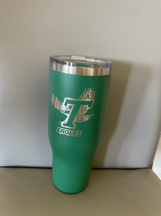 40oz Insulated Green Tumbler