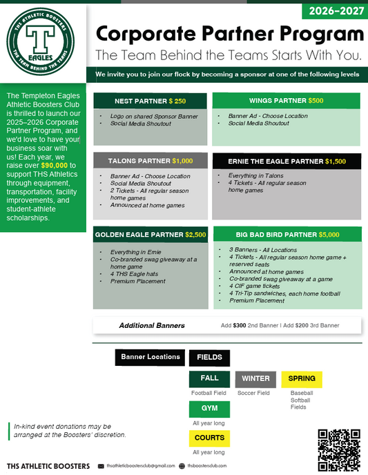 Corporate Sponsor Options